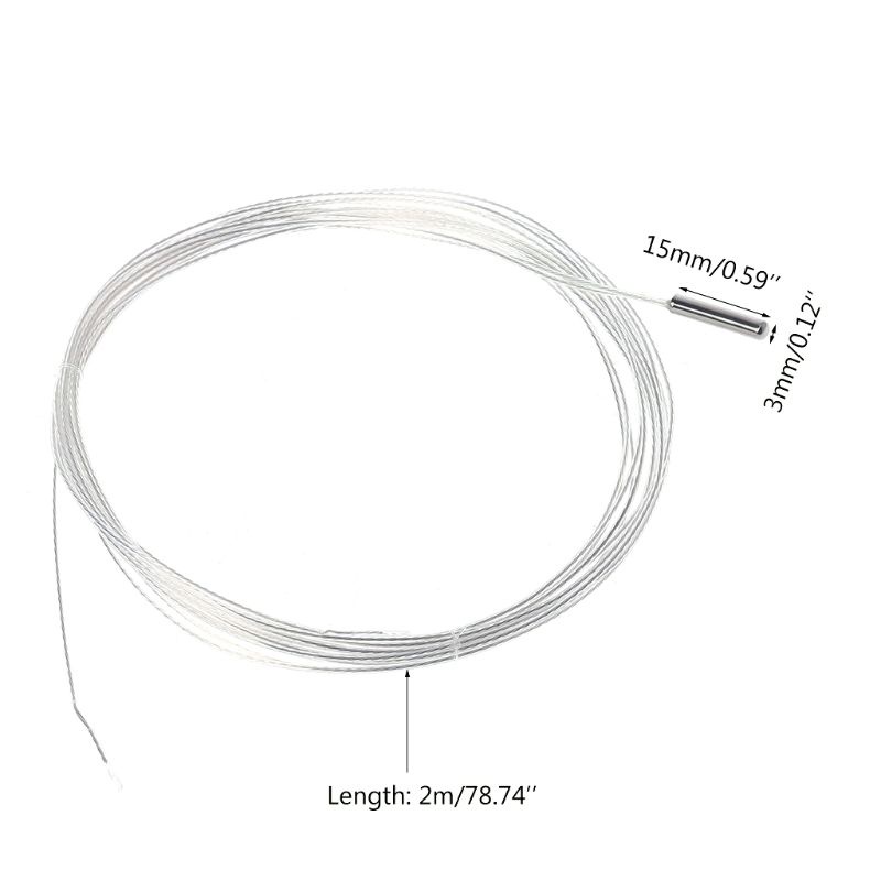 Dây Cảm Biến Nhiệt Độ Bạch Kim PT1000 3mmx15mm Đầu Dò 1 / 3DIN RTD 2m 2 Dây