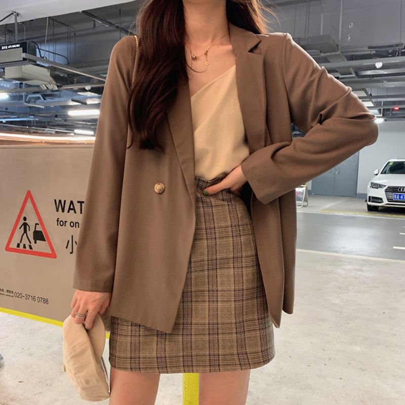 Korean Korean Coat Suit For Women 2026.Áo Blazer Korean New Loose Fashion Long Sleeve Coat Suit Women | Shopee ...