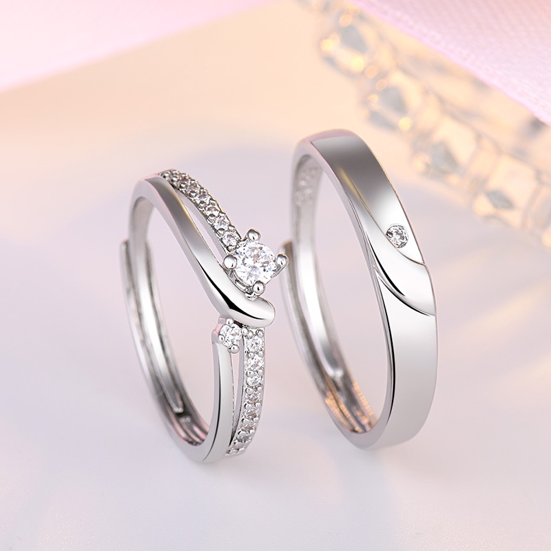 Thời Trang Nhẫn Cặp Đôi Có Thể Điều Chỉnh Độc Đáo