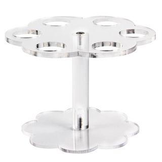 1 Giá Đỡ Kem Ốc Quế 6 Lỗ Bằng Acrylic Trong Suốt