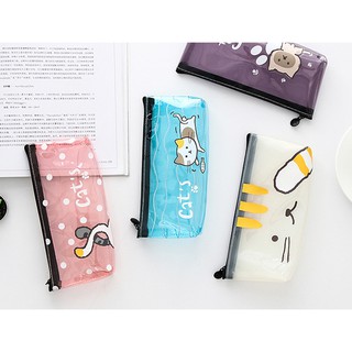 Túi Đựng Bút Cat Trong Suốt Nguồn Hàng Buôn Sỉ - Thỏ Hồng VPP