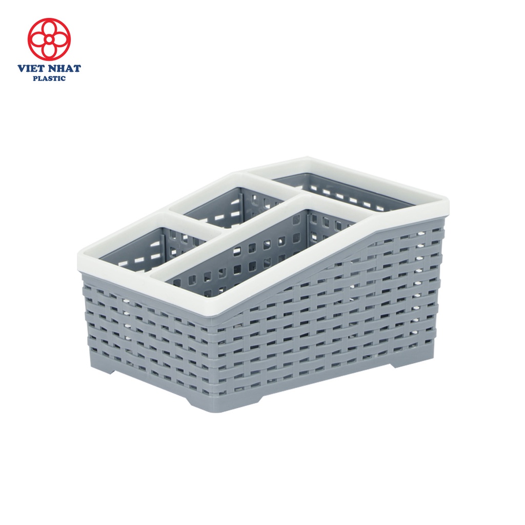 Khay Tiện Ích 4 Ngăn 5688, Khay Để Đồ Đa Năng Tiện Lợi
