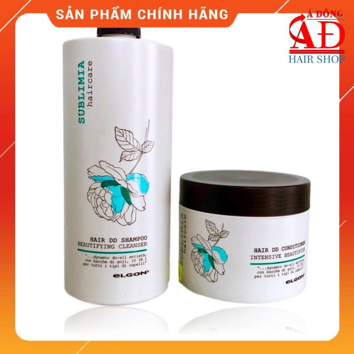 BỘ DẦU GỘI XẢ PHỤC HỒI TÓC HƯ TỔN DO NHUỘM TẨY ELGON SUBLIMIA ITALIA 750ML/500ML