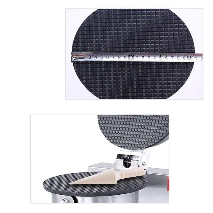 Máy làm ốc quế 1200W điều chỉnh 50 - 250 độ, làm nóng nhanh