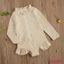 Mg-baby Bé Gái Dài Tay Một Mảnh Đồ Bơi, Màu Trơn Ruffle Dây Kéo Rash Guard Đồ Bơi Bộ Đồ Tắm