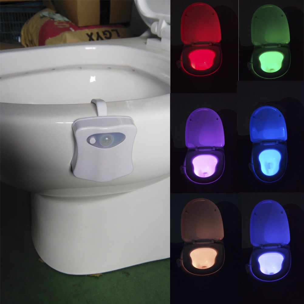 Đèn cảm biến chuyển màu sắc trong toilet Bowl Light Shopee Việt Nam