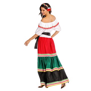 Trang Phục Halloween Cho Mẹ Và Con Gái Bé Gái Và Nữ Sân Khấu Váy Khiêu Vũ Nữ Truyền Thống mexiga Đầm Gia Đình Cha Mẹ-Con Đầm Dự Tiệc