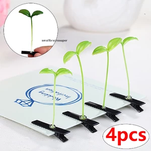 Set 4 Kẹp Cỏ Hình Cây Nấm / Hoa Thời Trang Unisex