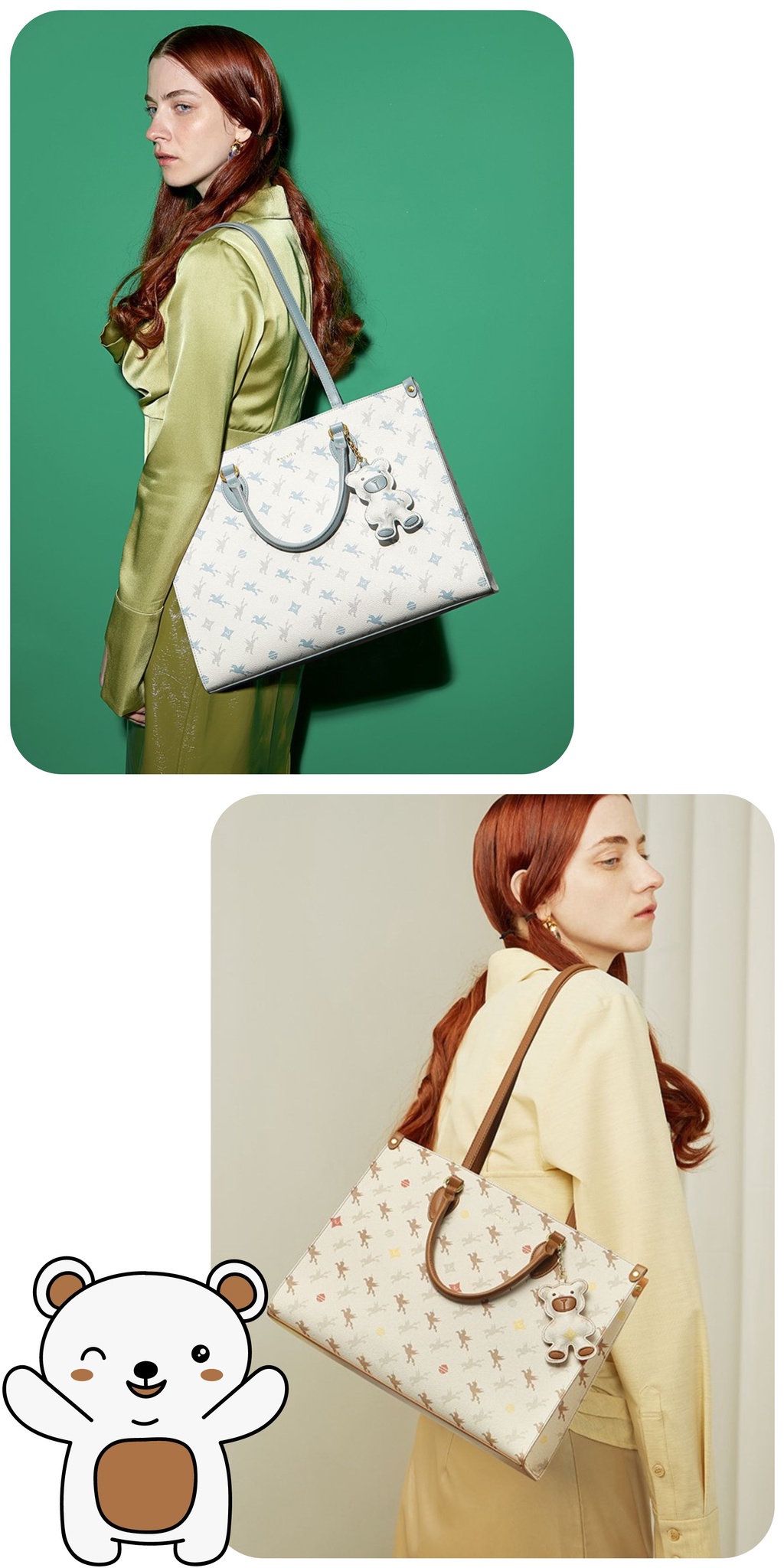 Mô tả Túi xách Tote bag nữ Nucelle size to charm gấu đi chơi, đi làm, đựng laptop... ViAnh Store 1172020 - 2