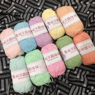 [LOẠI 1] Len Baby Yarn chính hãng (Bảng màu 1 -50) - Móc thú siêu đẹp - Baby Yarn - Len cho bé, trẻ em