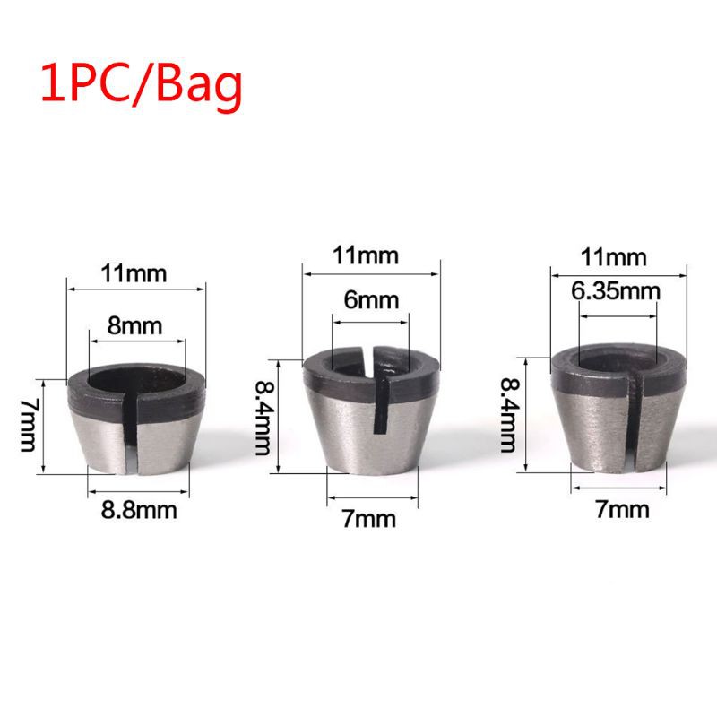 Đầu Kẹp Mũi Khoan 6mm 6.35mm 8mm Tiện Dụng