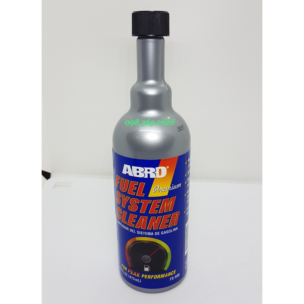Dung Dịch Súc Béc Nhiên Liệu Xăng ABRO FUEL SYSTEM CLEANER 473ml