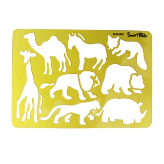 Khuôn vẽ SMARTKIDS SK-RL3002, ANIMAL Dành cho các bé mẫu giáo và cấp 1. Chất liệu nhựa, dễ bảo quản và sử dụng