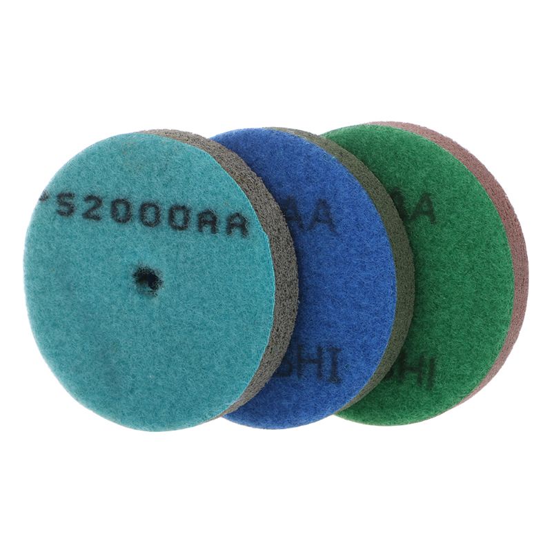 3" Diamond Marble Polishing Pad Sponge Granite Grinding Concrete Floor Abrasive