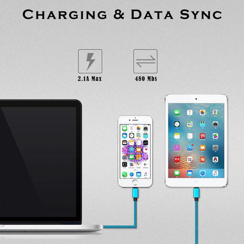 Dây cáp sạc nhanh và truyền dữ liệu Micro USB chất lượng cao nhiều màu và kích cỡ tùy chọn