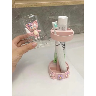 Giá Đựng Bàn Chải Đánh Răng / Kem Đánh Răng Chống Bụi Họa Tiết Hoạt Hình Dễ Thương Tiện Dụng Cho Bé