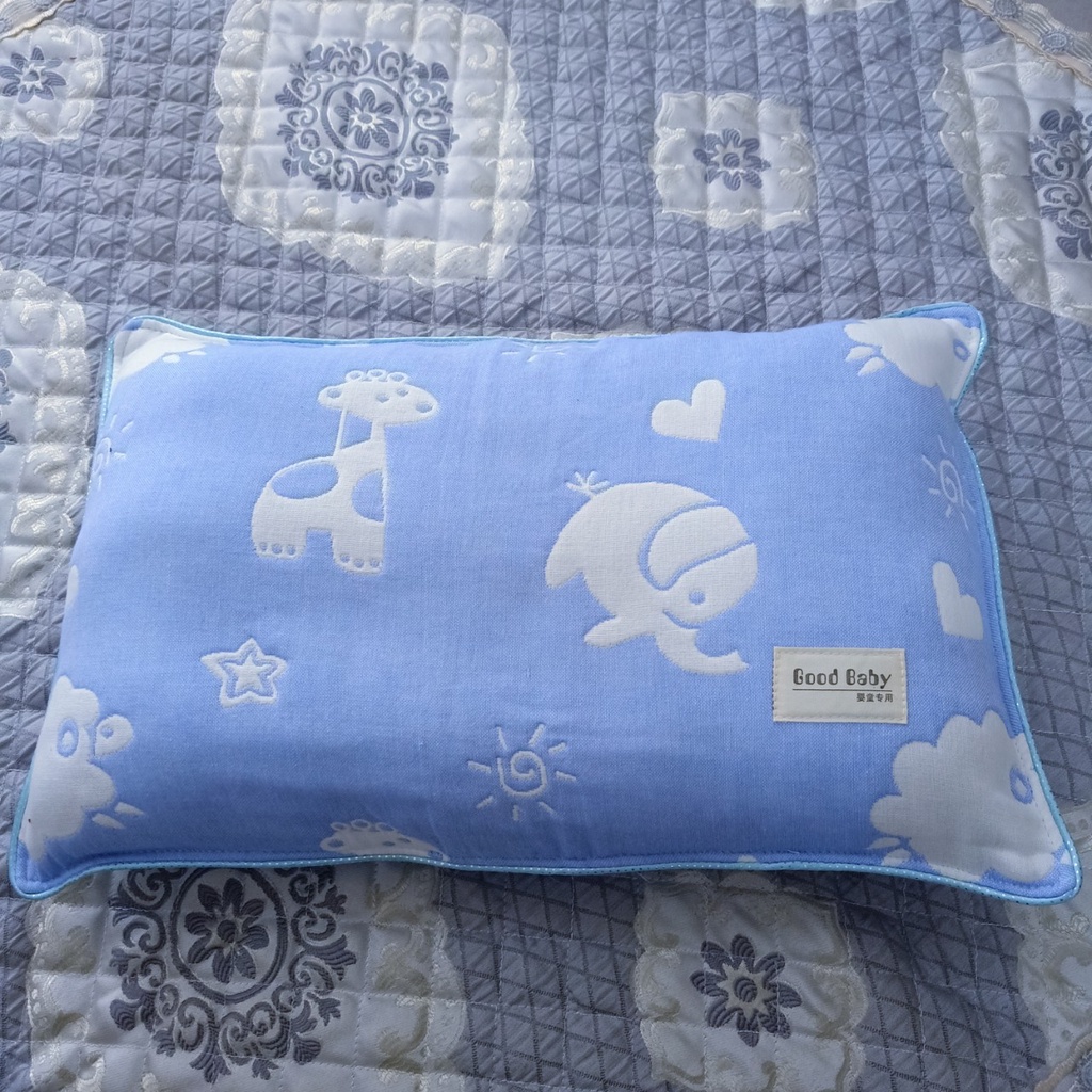Gối bông cho bé 100% cotton chính hãng TOPAZ kích cỡ 30 x 50 siêu đáng yêu mềm mịn êm ái dành cho bé yêu
