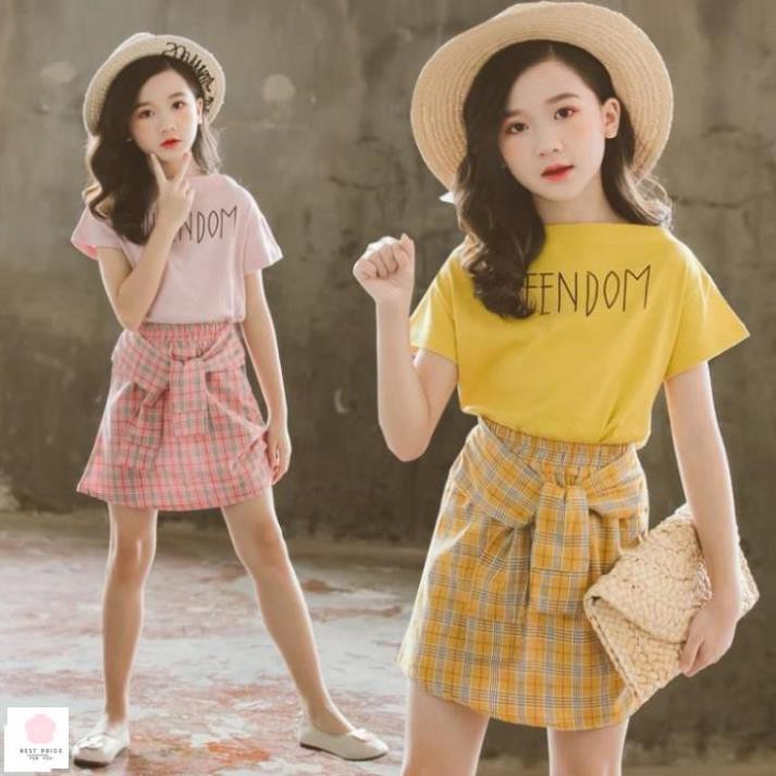 Sẵn, Ship 24H] Thời Trang Size Đại Bé Gái 12 Tuổi (3 - 12 Tuổi)☑️ Bộ Đồ Áo  Và Váyi Phong Cách Hàn Quốc | Shopee Việt Nam