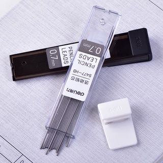 Bút Chì Bấm Tự Động HB 0.5 / 0.7mm Trong Suốt Thiết Kế Đơn Giản Cho Học Sinh
