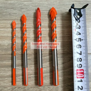 Hộp 5 Mũi khoan đa năng hãng Kapusi Nhật Bản phi 10mm, có tem chống hàng giả, phù hợp nhiều chất liệu như gạch men,...