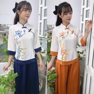 Sẫm Lụa Quần Váy # Đồ Bộ Nữ