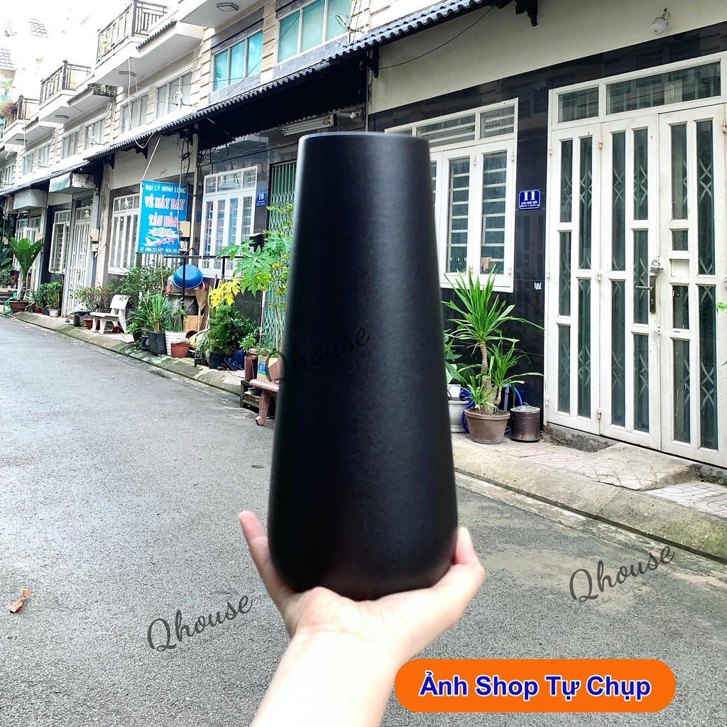 [Sale Giá Huỷ Diệt] Lọ hoa, bình hoa cao cấp gốm sứ nhám - trang trí nội thất Bắc Âu Vintage