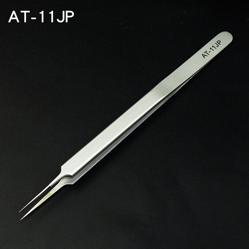 Thép không gỉ chính xác AT-11JP thẳng AT-15JP Bộ nhíp đường bay siêu mỏng cong cho dụng cụ sửa chữa điện thoại công nghiệp