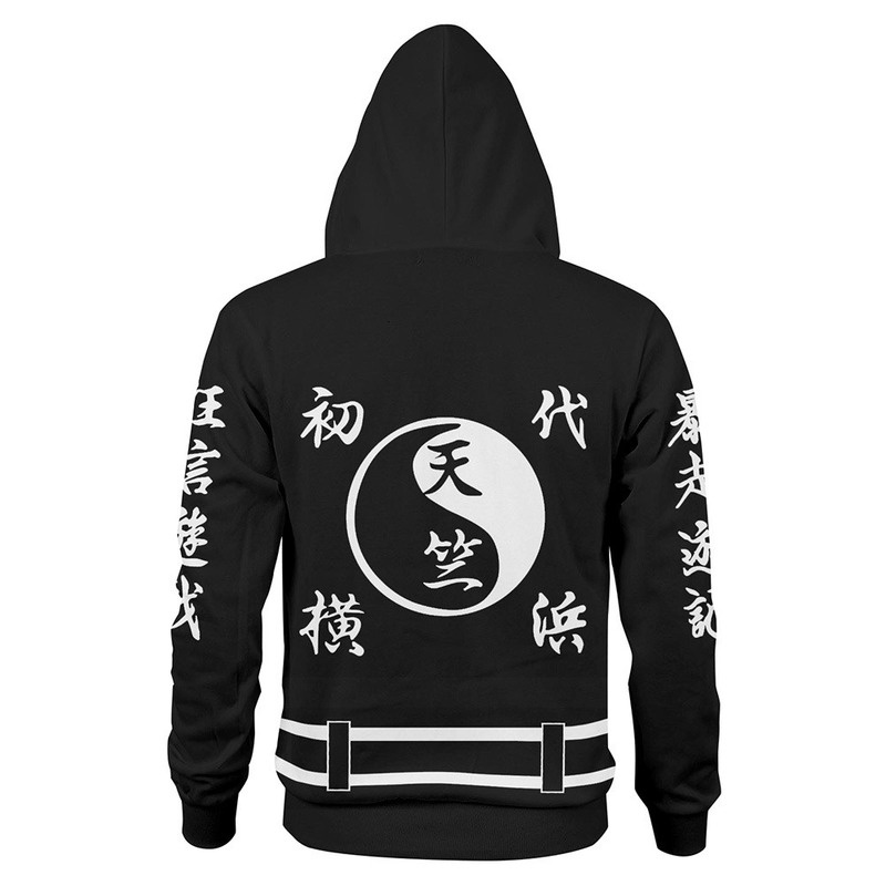 Áo khoác Unisex Anime Senju Kawaragi Wakasa từ GN Tokyo Revengers - Có mũ rộng thoải mái