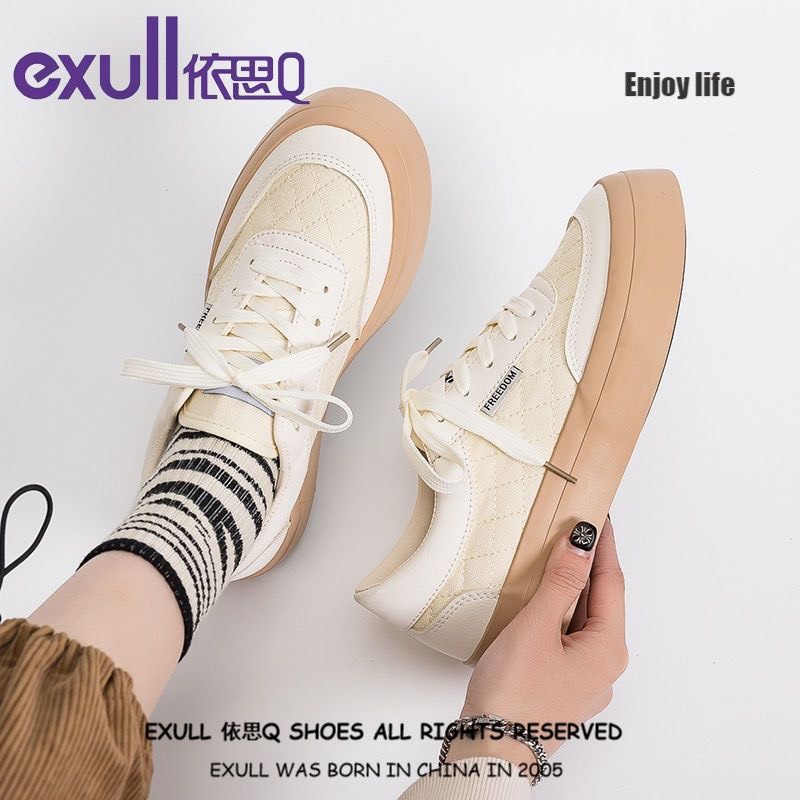GIÀY SNEAKER EXULL CHUẨN HÃNG NỘI ĐỊA TRUNG Gam màu Be Nâu | Shopee ...