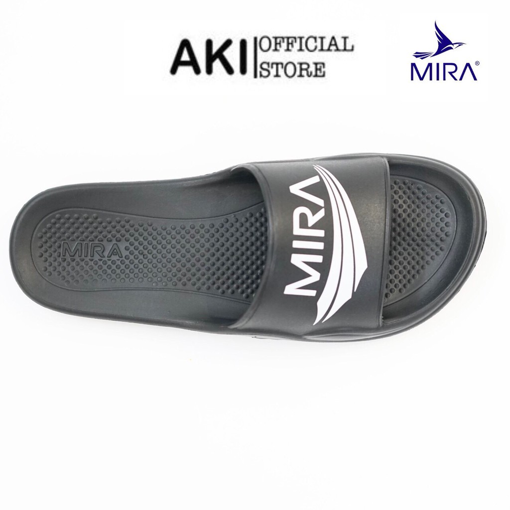 Ảnh Dép Xốp Quai Ngang Mira Đen Thể Thao Nam Nữ Chính Hãng 3