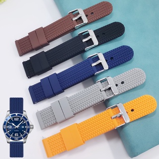 Dây Đeo Đồng Hồ Thay Thế Bằng Cao Su Silicone Chống Nước Tháo Gỡ Nhanh Kích Thước 18mm 20mm 22mm 24mm Cho Nam