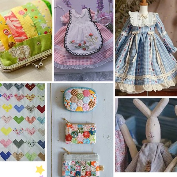 Vải Cotton In Vải May Quilting Vải Cho Chắp Vá Kim Vá DIY Handmade Phụ Kiện 7 Cái / lốc T7866
