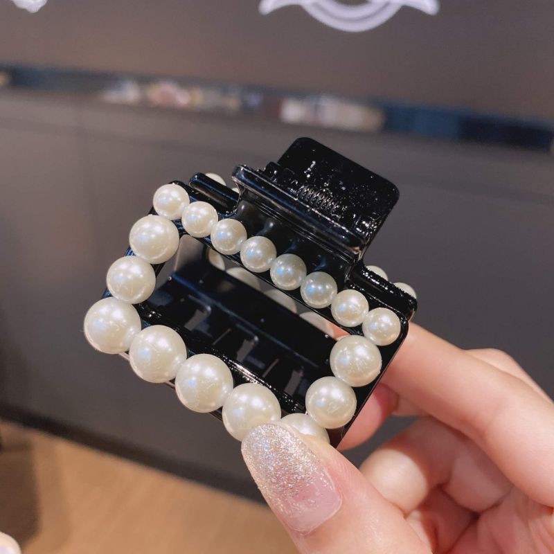 Kẹp tóc vuông mix hạt trai