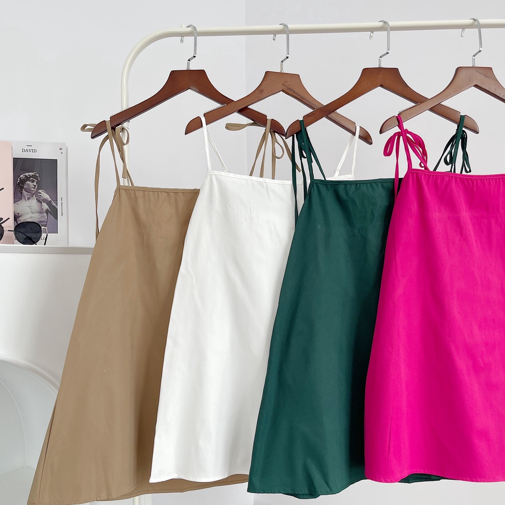 ÁO HAI DÂY CHẤT VẢI DÀY DẶN LÊN FORM XỊN XÒ - IVY TOP