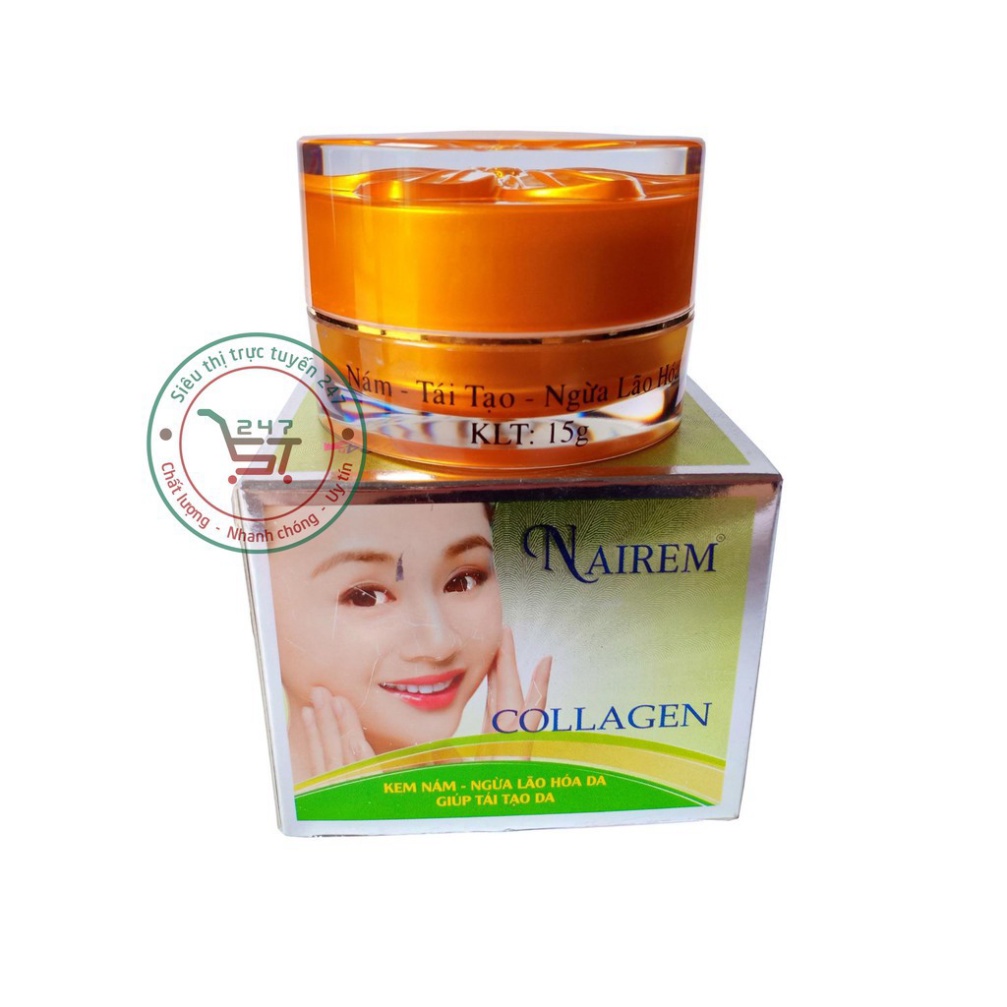 Kem Nám Tàn nhang Ngừa lão hóa da Giúp tái tạo da Nairem 13g (Vàng nhạt)