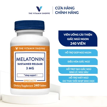Viên uống hỗ trợ giấc ngủ ngon Melatonin giải phóng kéo dài Melatonin Sustained Release 3 MG