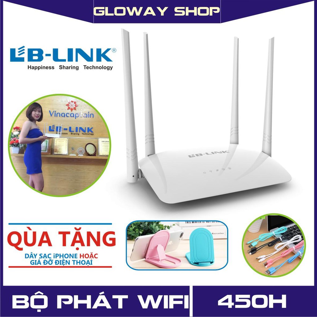 Bộ phát sóng wifi 4 râu LB LINK - WR450H - Hàng chính hãng bảo hành 24 ...