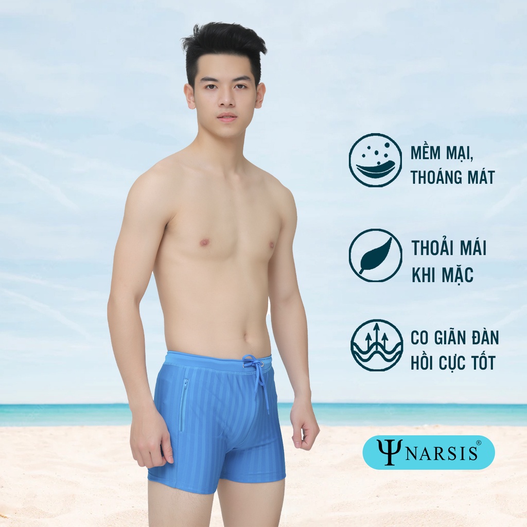 [Mã BMLTB200 giảm đến 100K đơn 499K] Quần Bơi Nam Cao Cấp Narsis Q0004 chất liệu co giãn thoải mái phù hợp khi đi bơi