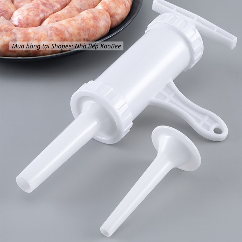 Dụng Cụ Nhồi Xúc Xích – Lạp Xưởng – Dồi Sụn KOOBEE | Thủ Công Bằng Tay | Nhựa PP An Toàn – Ống Nhồi Dày Dặn (NB49)