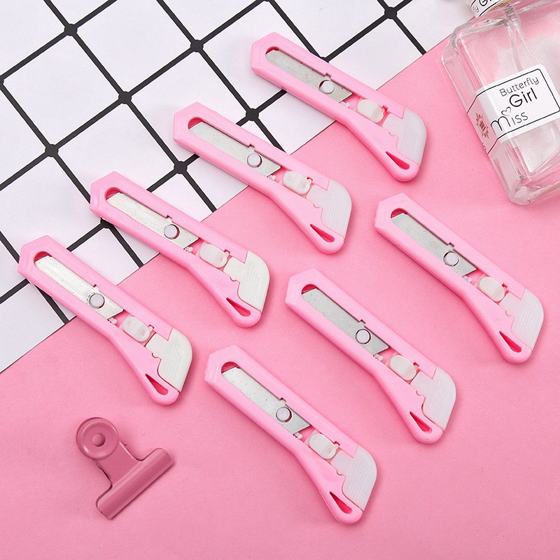 3 Dao Dọc Giấy Mini Màu Hồng