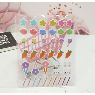 [SẴN] Sticker dán tóc cho doll 10cm 15cm 20cm - Phụ kiện cho doll 10cm 15cm 20cm