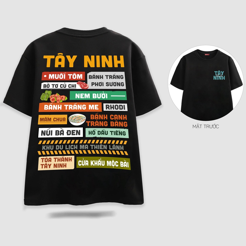 Áo thun local brand RHODI phông cổ tròn tay lỡ unisex nam nữ Tây Ninh