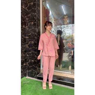 set đồ lam đi chùa, thời trang nữ phật giáo