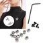 10Pcs Pin Keepers Pin Safe Locks Pin Backs Clasp Locking Pin With Wrench Tools