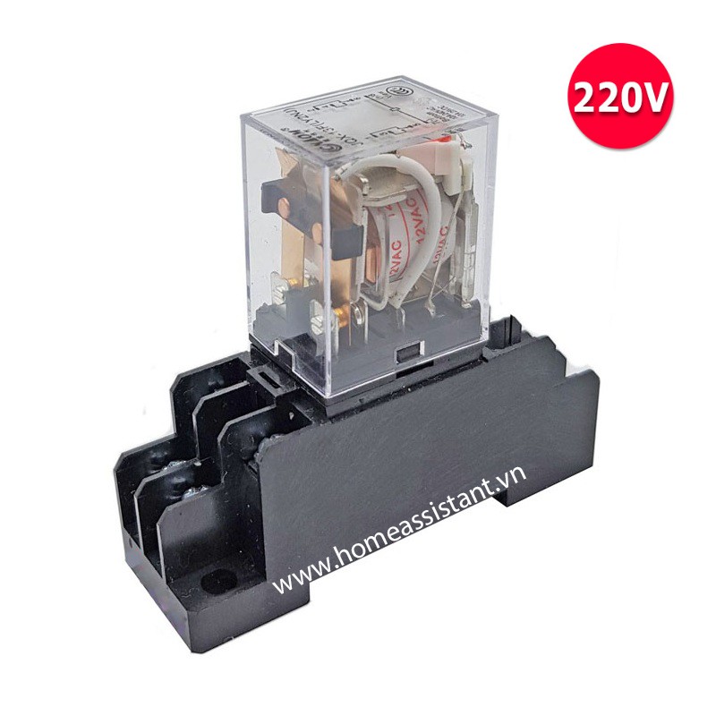 Rờ Le Trung Gian 8 Chân Relay Kính Rơle Kiếng 220v 2n Shopee Việt Nam