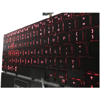 Bàn phím Laptop tương thích thay thế cho Dell Inspiron 15-5577 15-5576 7559 7557 P57F keyboard LED Đỏ
