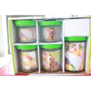 Bộ Gia Vị Thuỷ Tinh 5 Món 8512 Cam Homeware