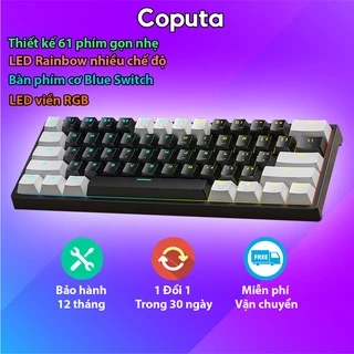 Bàn phím cơ Coputa bàn phím máy tính gaming laptop mini full LED 61 phím có dây K620
399.000
₫
-40%
4.9
Đã bán 982
Hà Nội