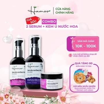 Tinh Dầu Dưỡng Tóc, Serum Dưỡng Tóc, Combo 2 Tinh Dầu 1 Ủ Tóc HAMOO Giúp Phục Hồi Cấp Ẩm Chống Nắng Bảo Vệ Tóc Suôn Mượt