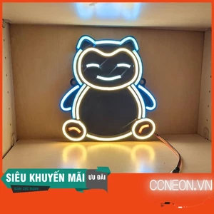 Đèn Trang Trí Phòng Led Neon Snorelax - Đèn Led Neon Pokemon
